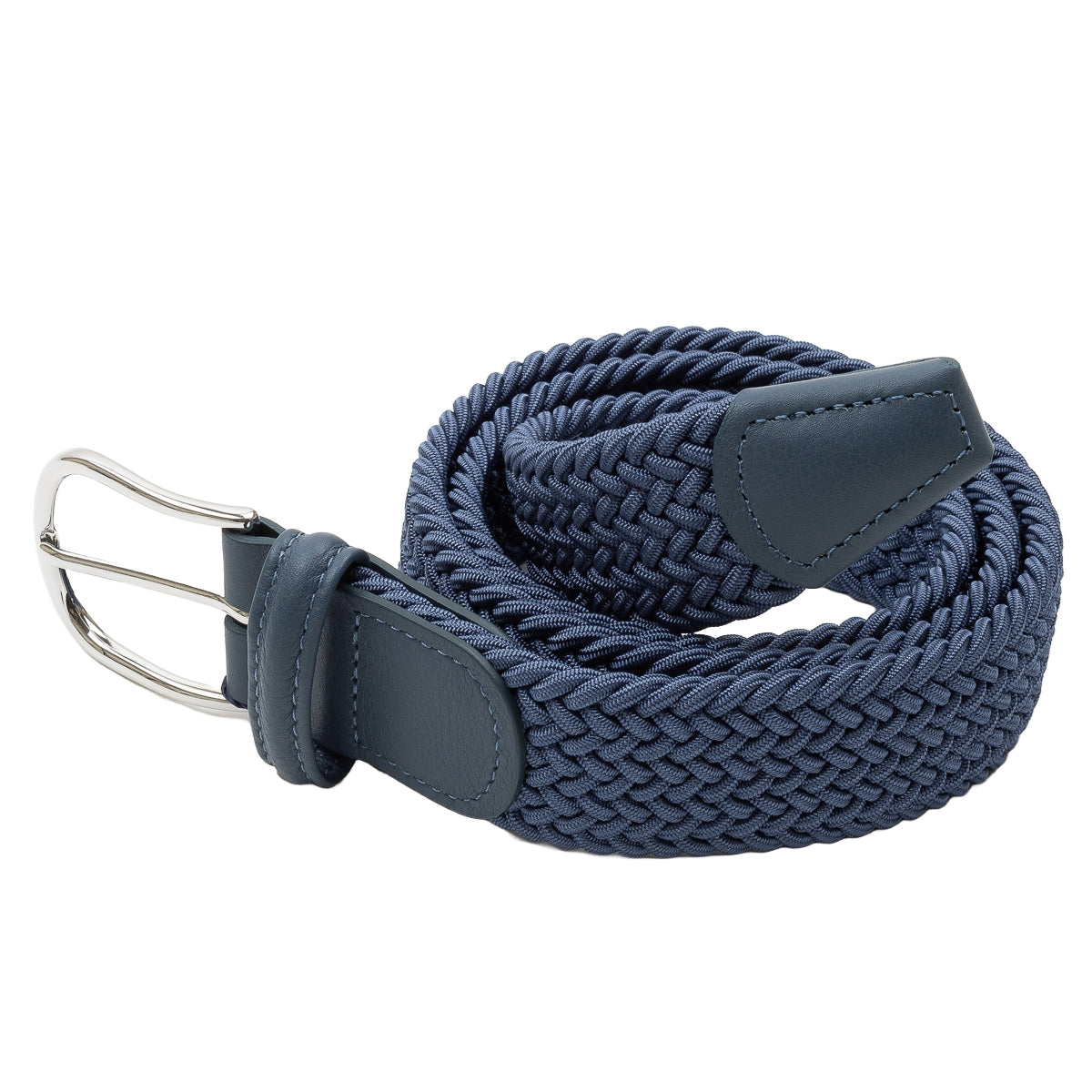 Belt - Sky Blue Woven Elasticated