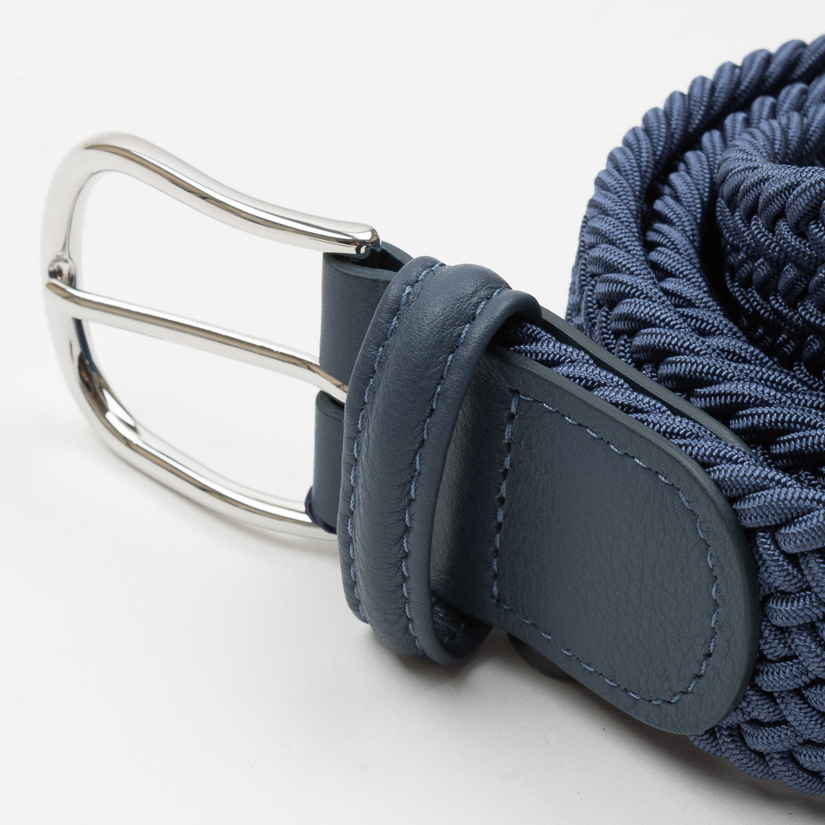 Belt - Sky Blue Woven Elasticated