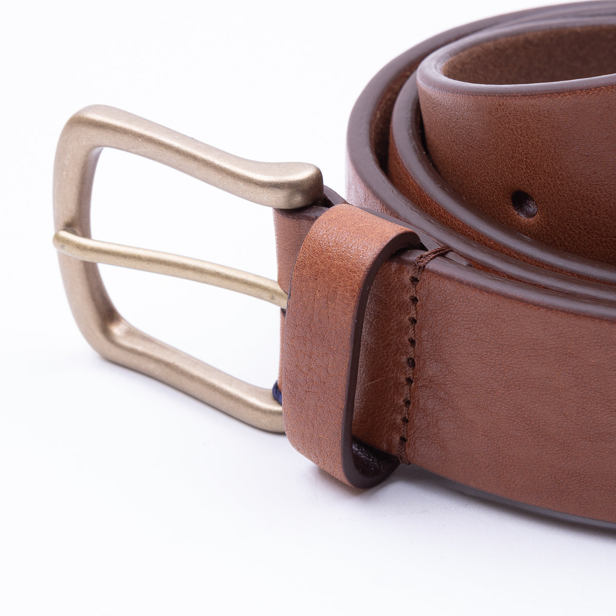 Calf Leather Belt - Brown