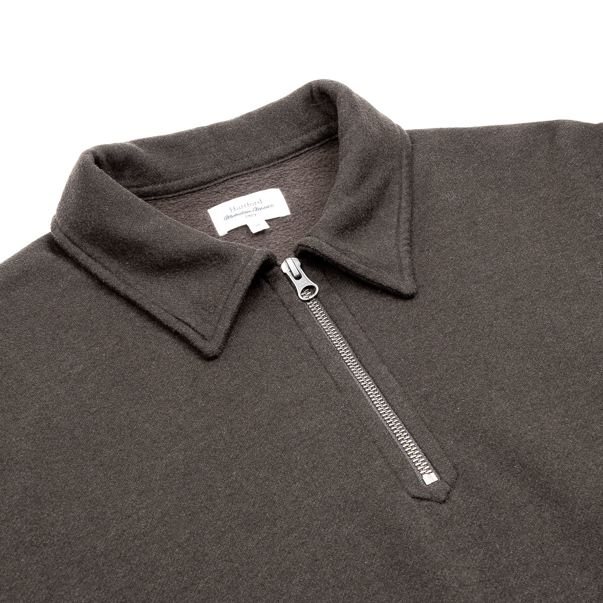 Polo Zipper Sweatshirt - Chocolate