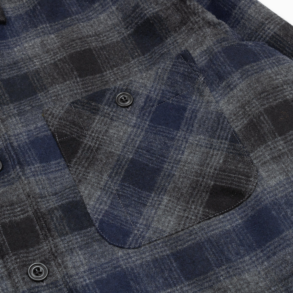 Percey Shirt 16111 - Navy Wool (#01)