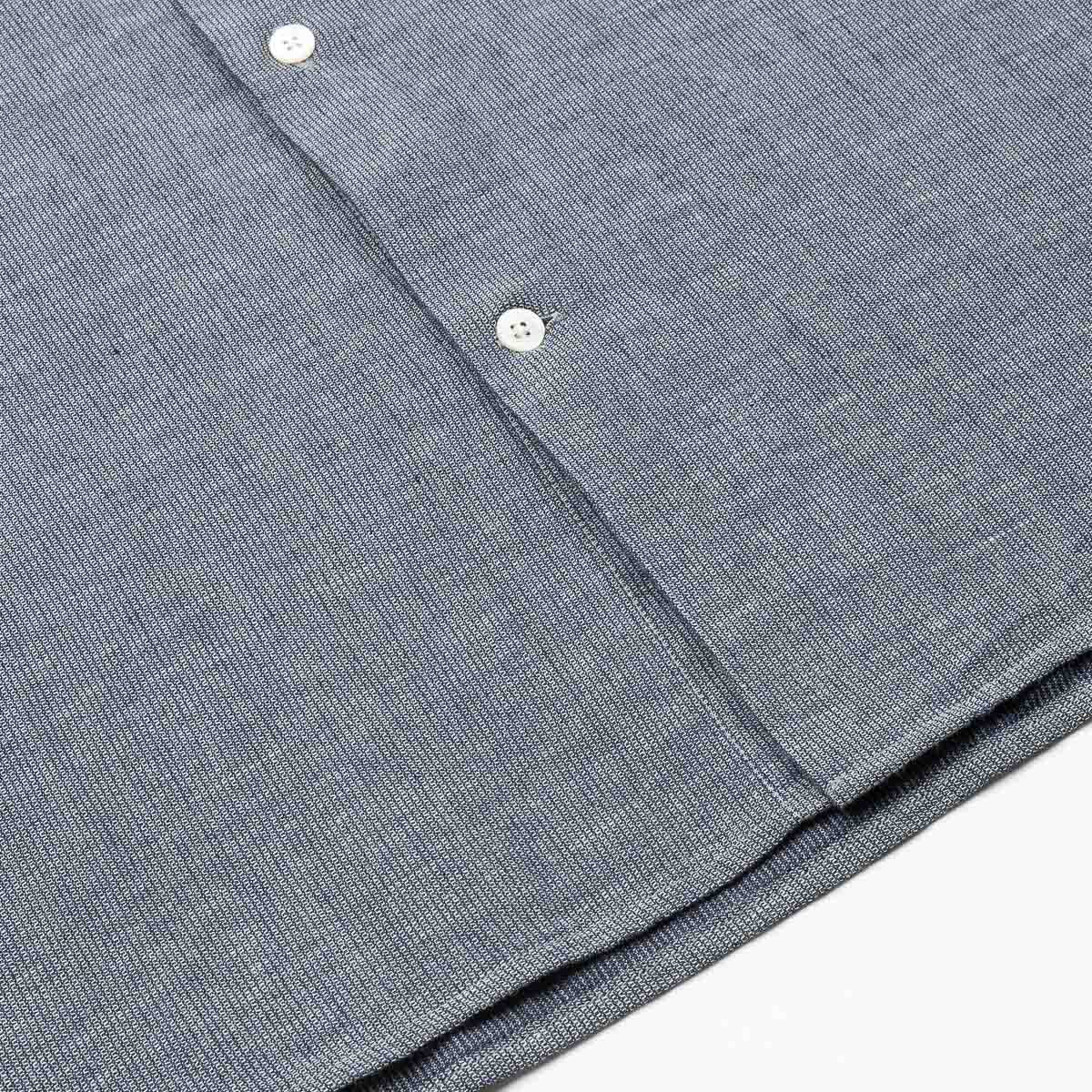 Matte Cotton Twill Shirt - Indigo