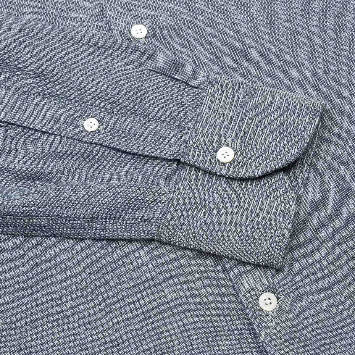 Matte Cotton Twill Shirt - Indigo