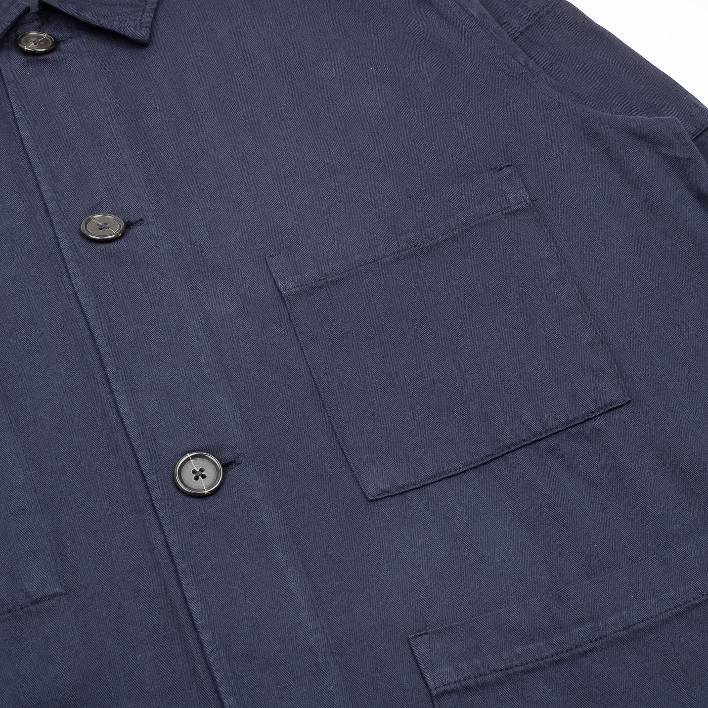 Coverall Jacket - Dark Navy Herringbone