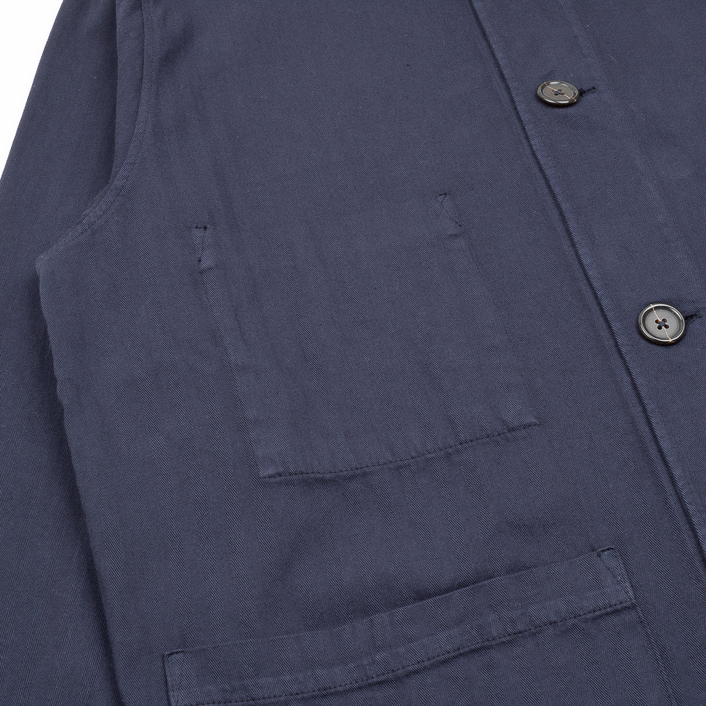 Coverall Jacket - Dark Navy Herringbone