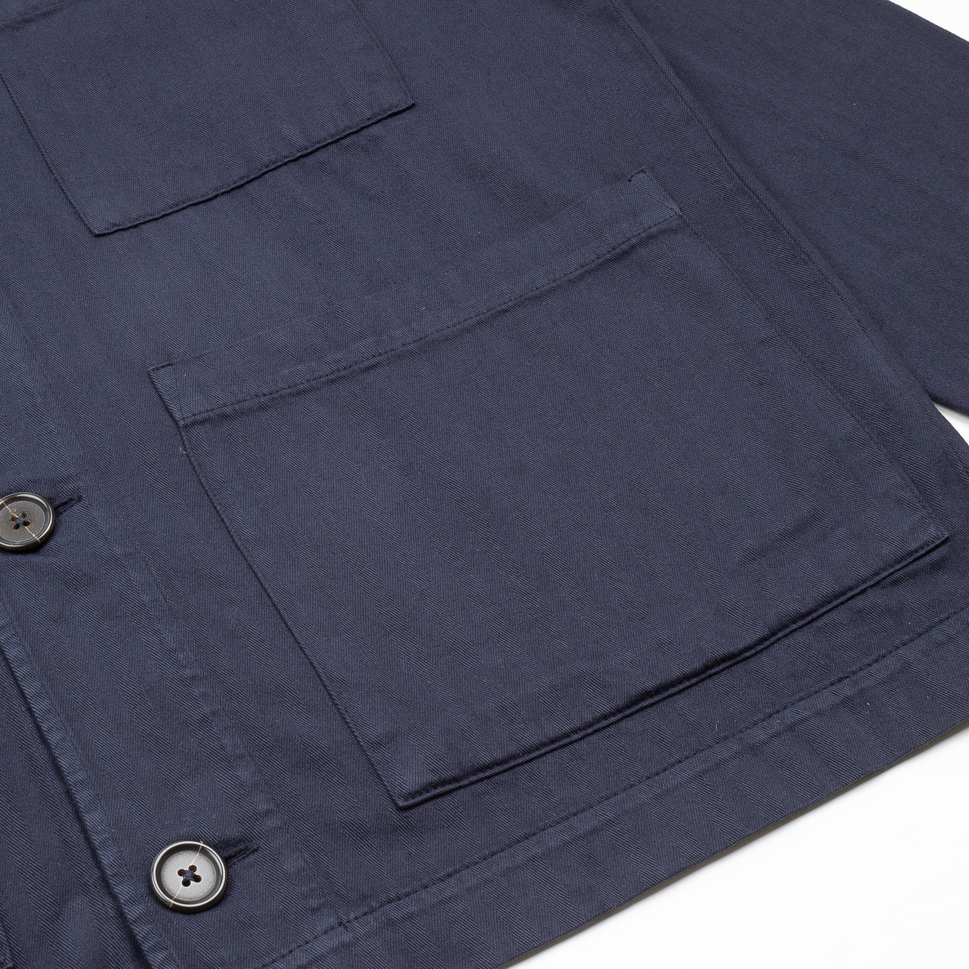 Coverall Jacket - Dark Navy Herringbone