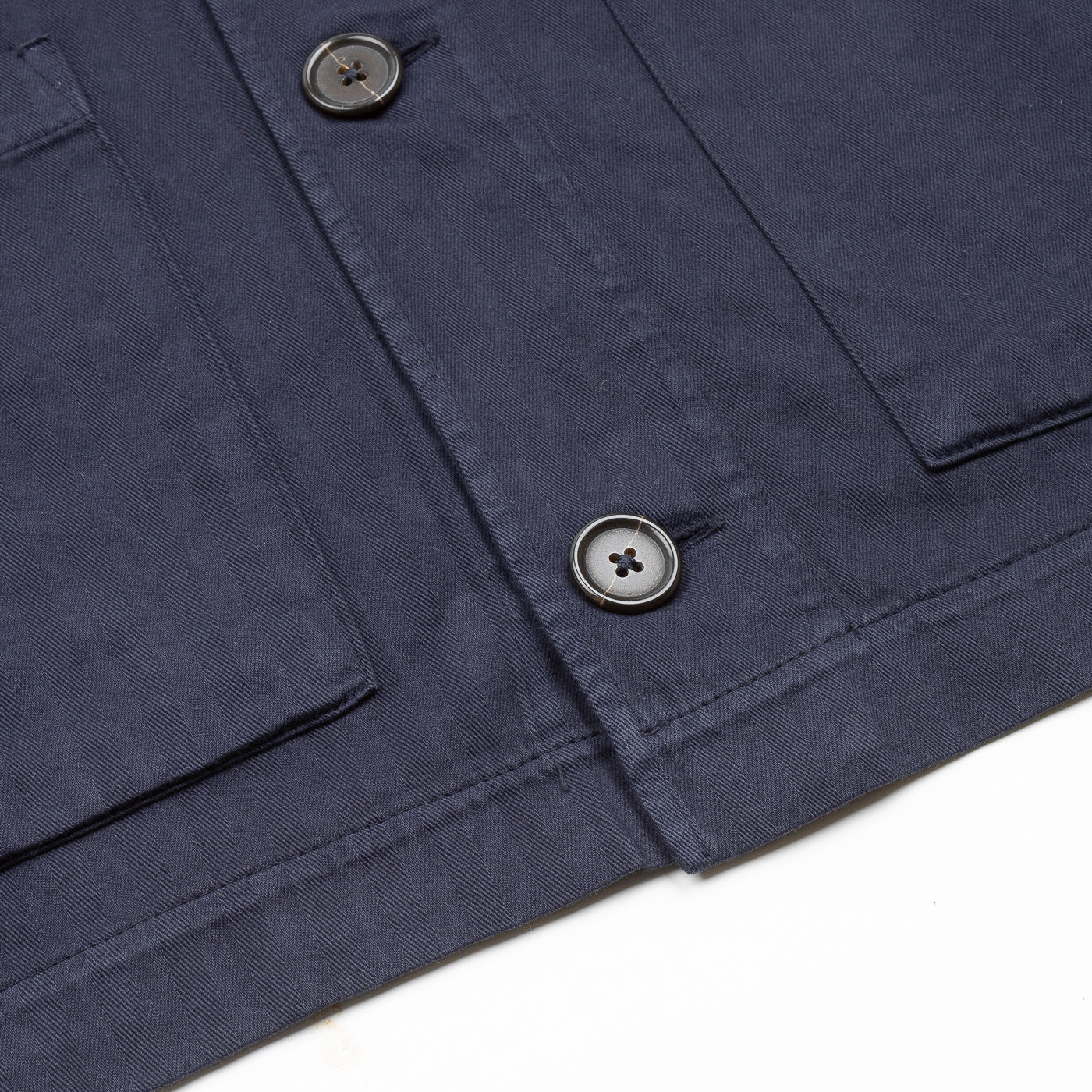 Coverall Jacket - Dark Navy Herringbone