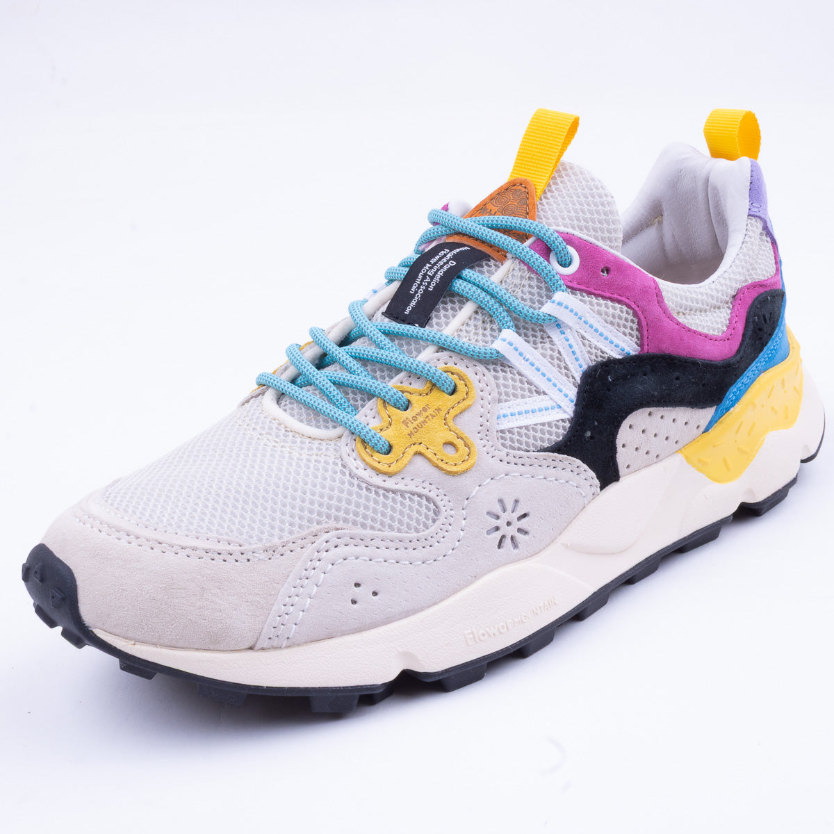 Yamano 3 Man Trainers - Milk/Beige/Multi