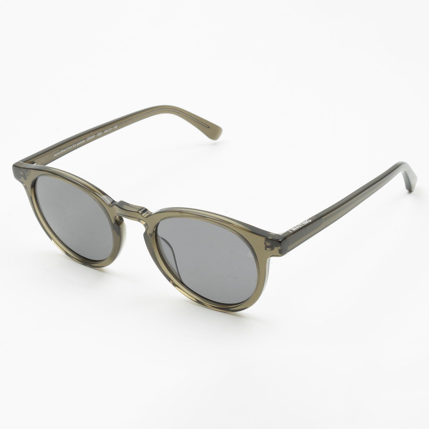 Cesar E52 Sunglasses - Olive & Black Polarized Lens