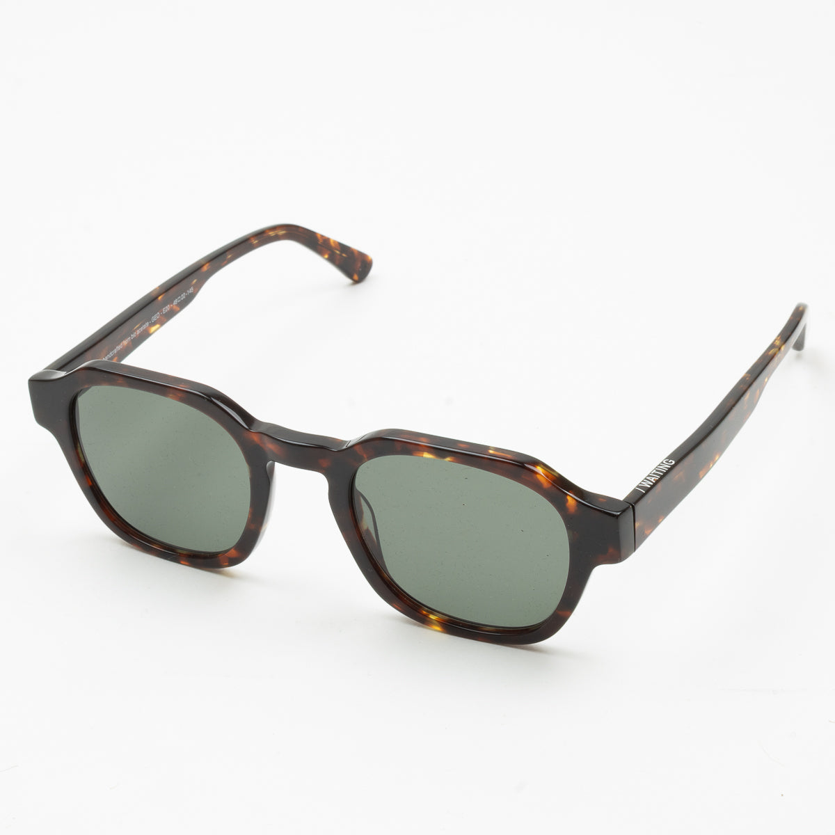 Geo E20 Sunglasses - Tortoise & Green Lens