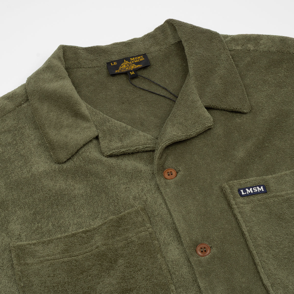 Calfe Button Down Terry Polo - Khaki