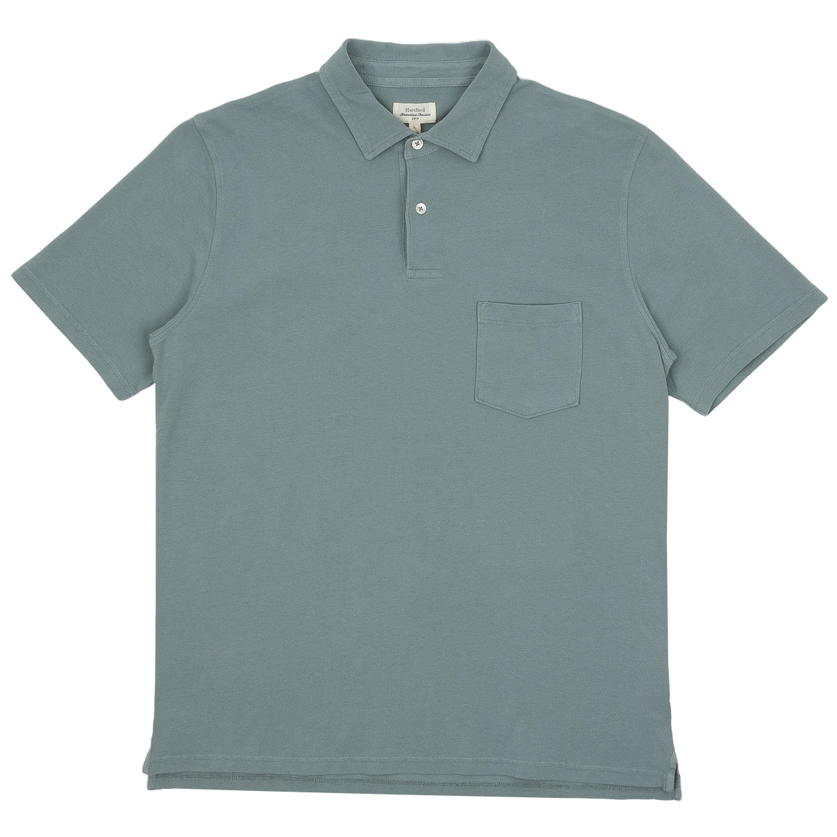 Pique Knitted Polo - Celadon