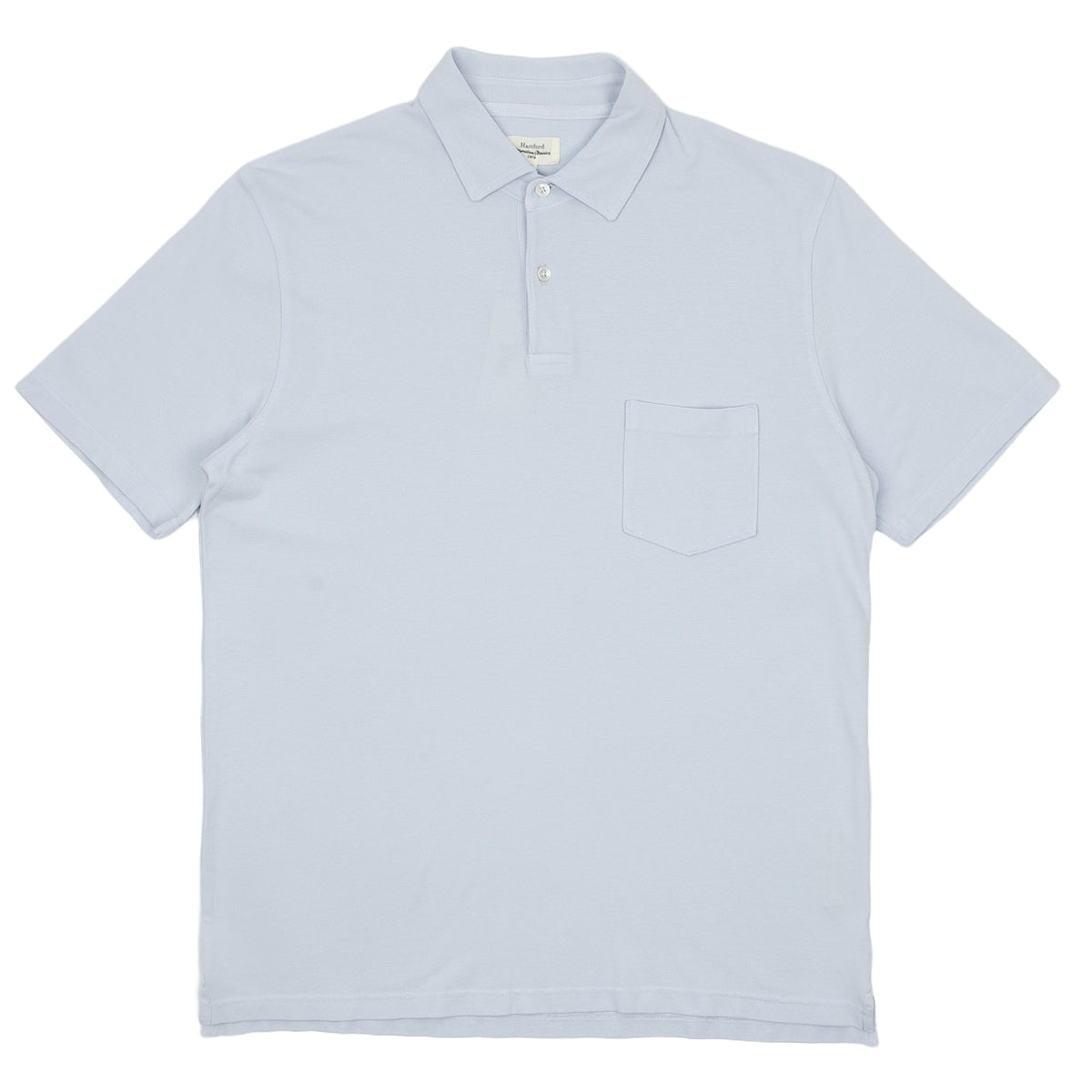 Pique Knitted Polo - Pale Blue