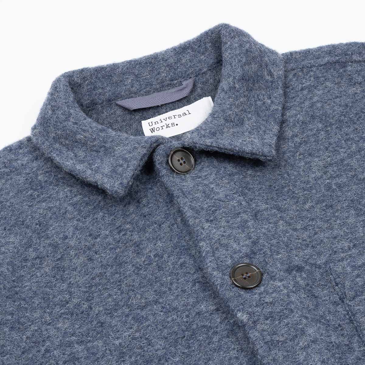Field Jacket - Slate Blue Wool Fleece