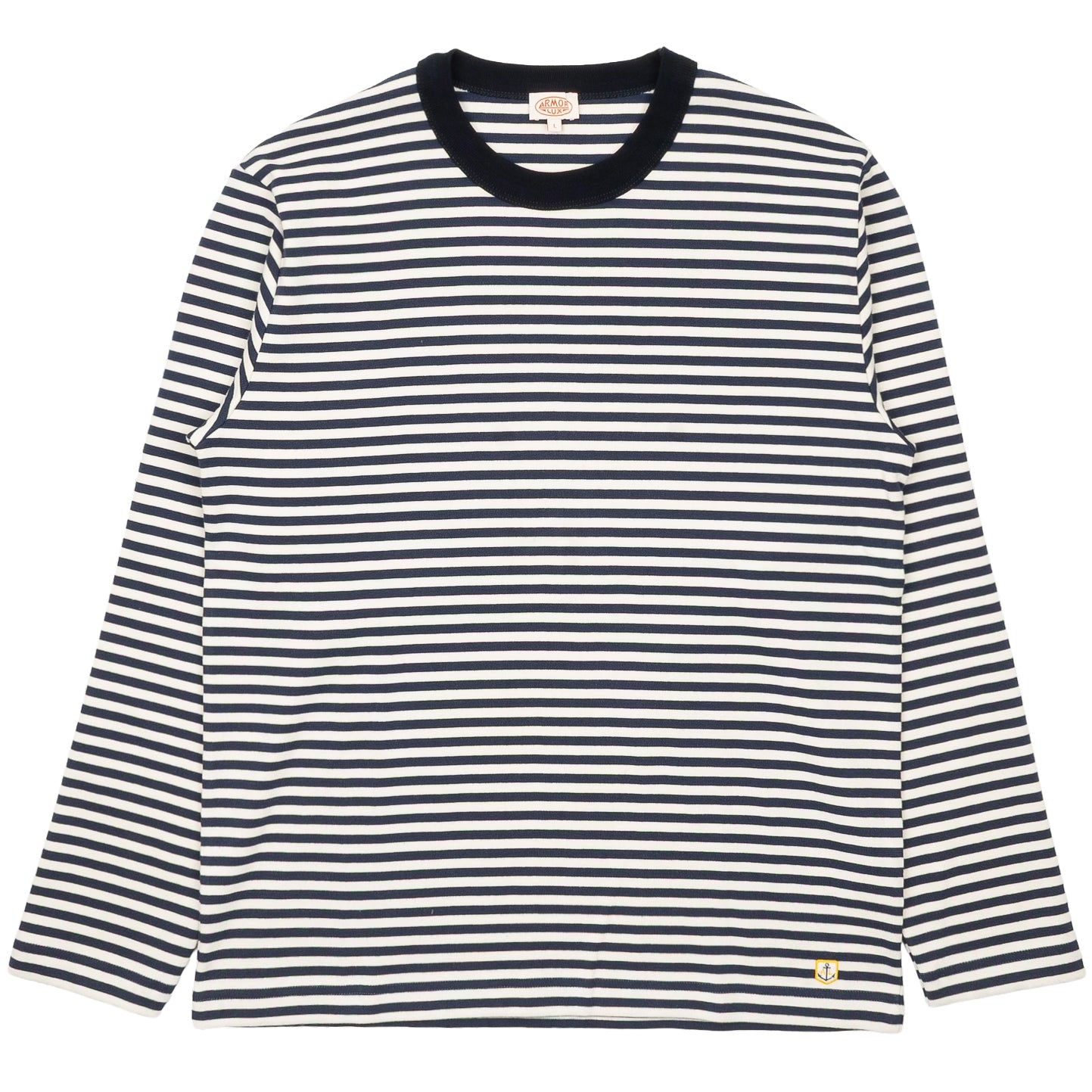 Heritage LS Stripe Tee - Marine Deep/Milk