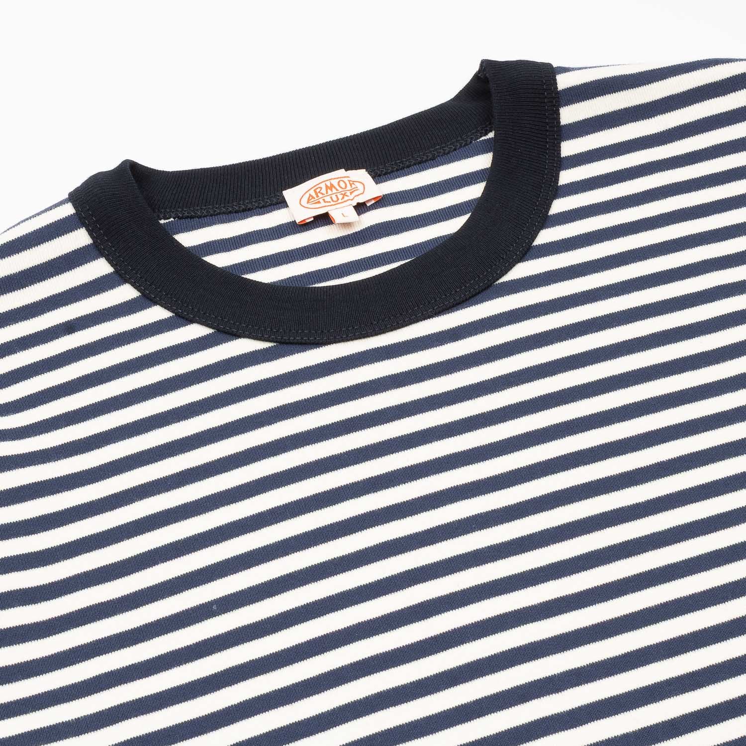 Heritage LS Stripe Tee - Marine Deep/Milk