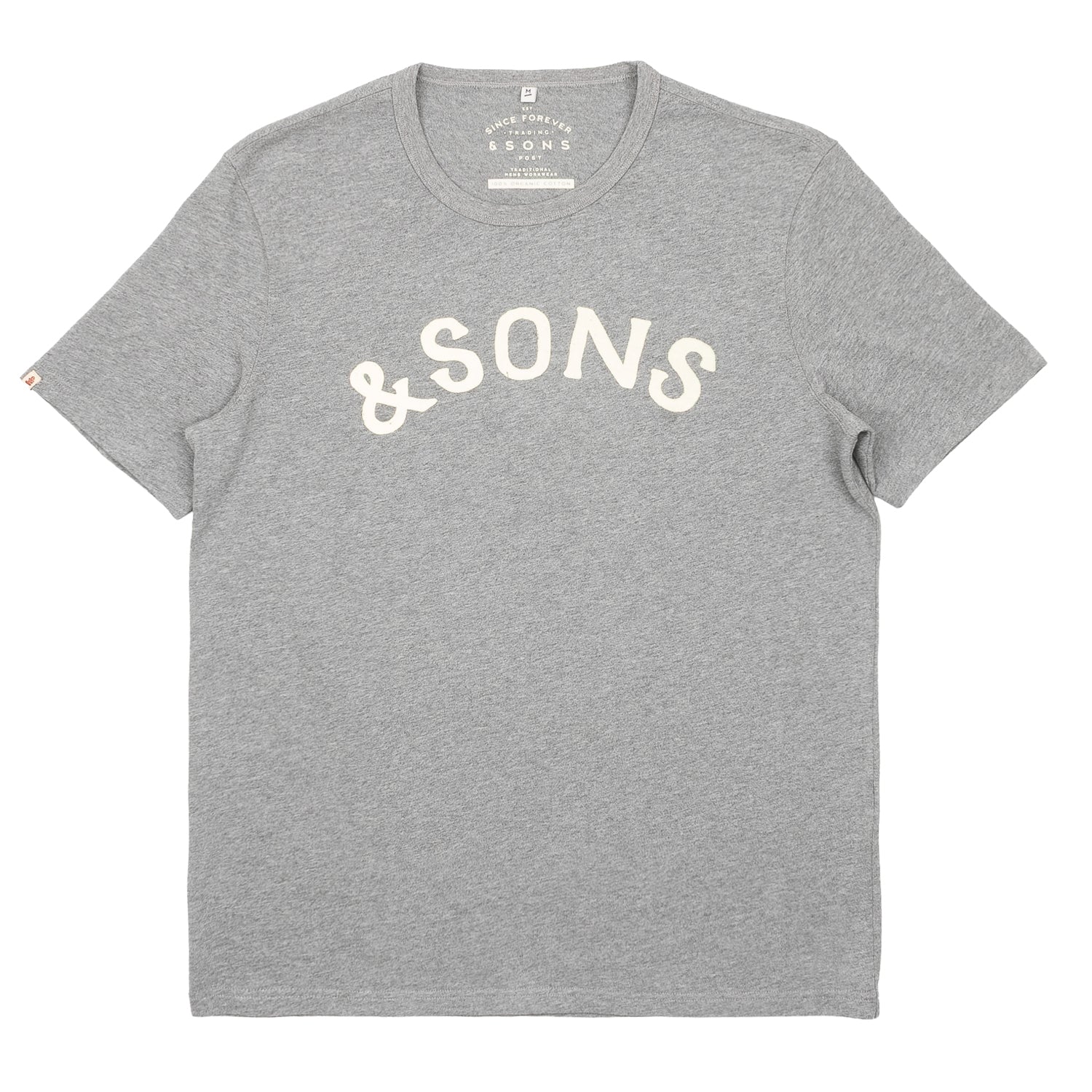 Boxer Arch Logo T-Shirt - Grey Marl
