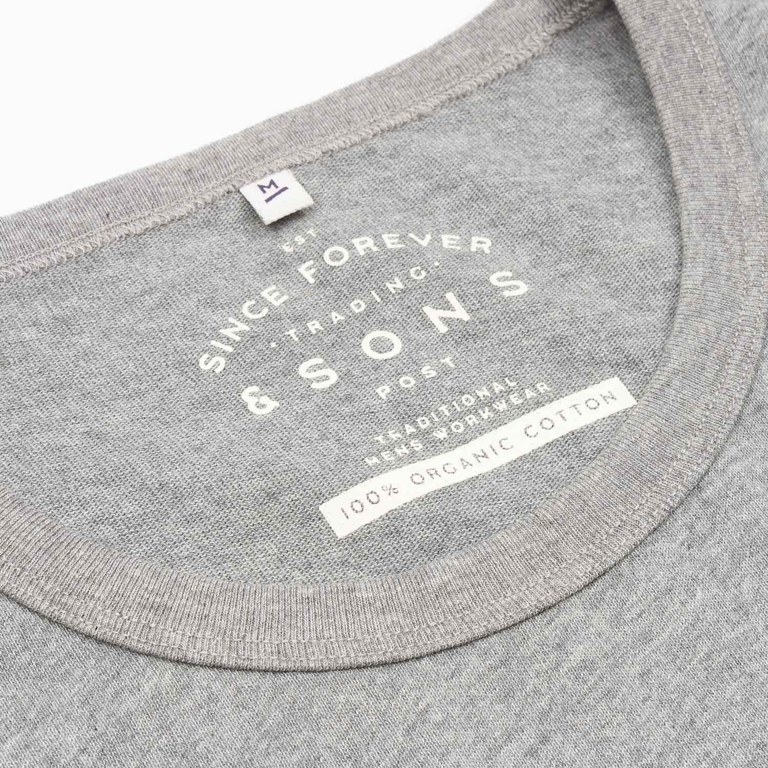 Boxer Arch Logo T-Shirt - Grey Marl