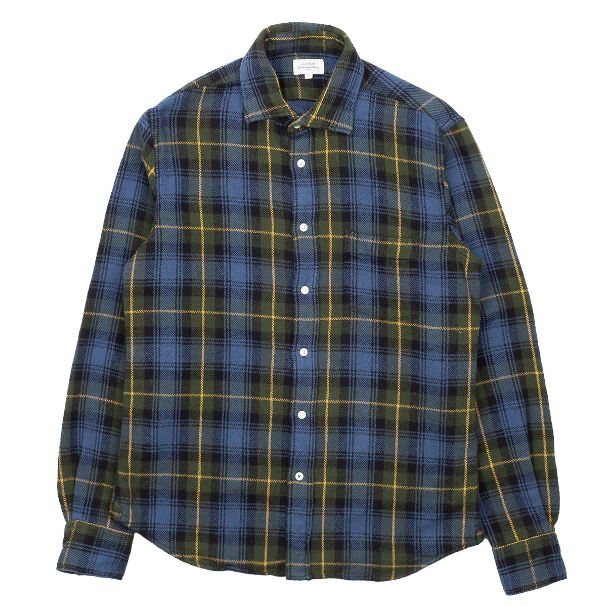Paul Shirt 11025 - Indigo & Green #02