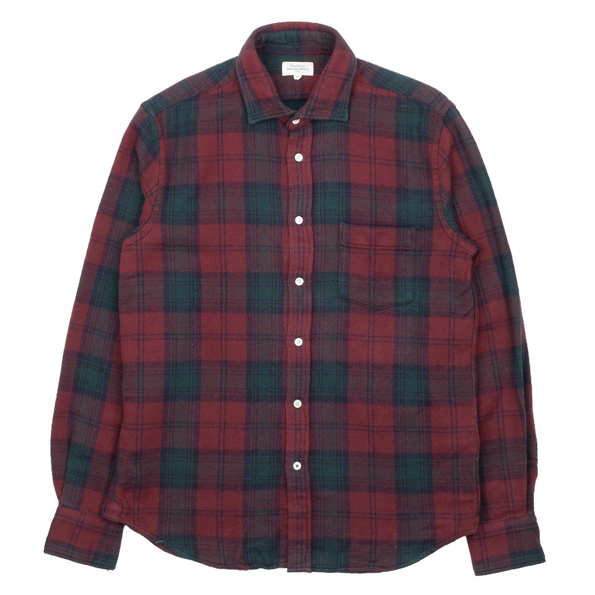 Paul Shirt 11025 - Wine & Green #01