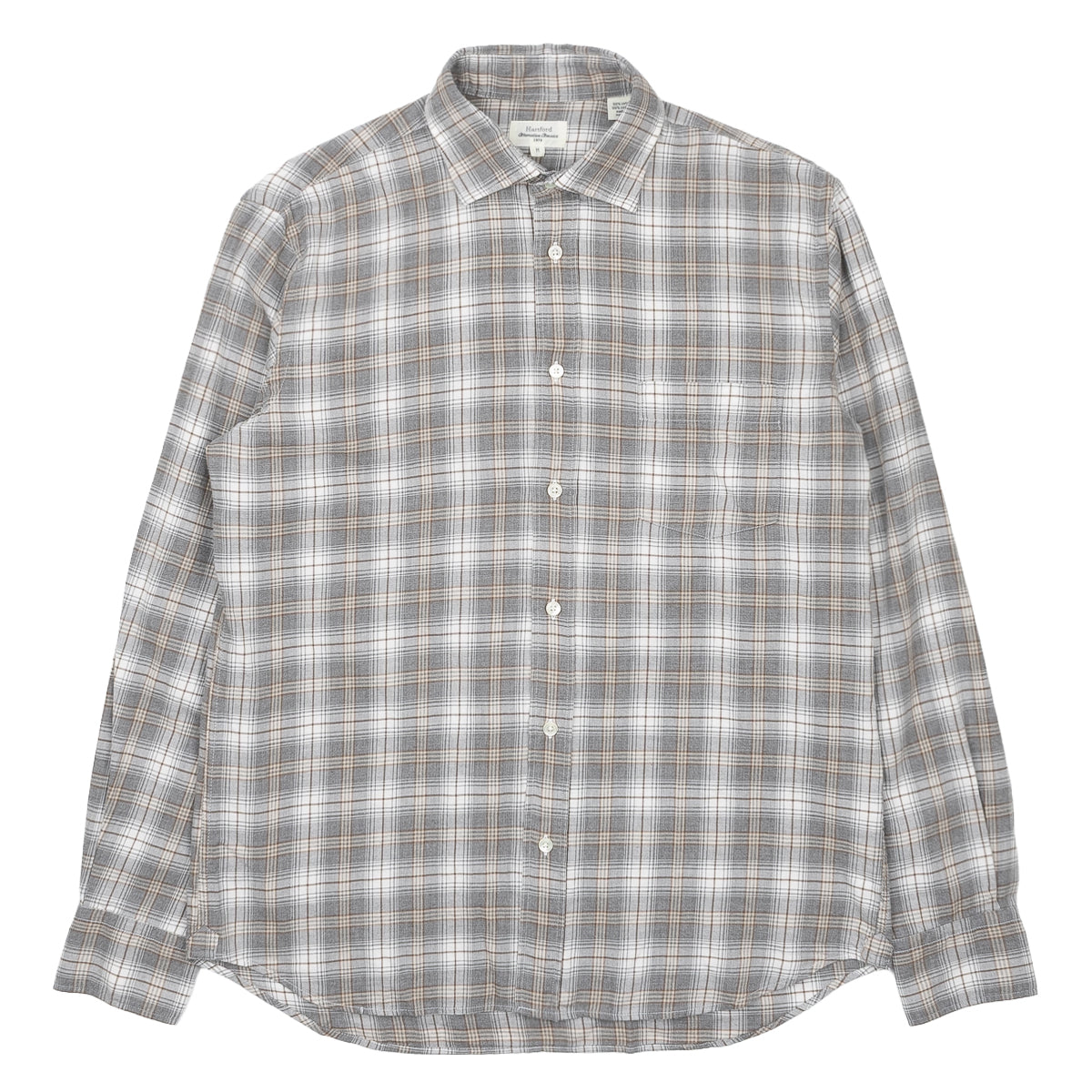 Paul Shirt 11022 - Grey & Natural #01