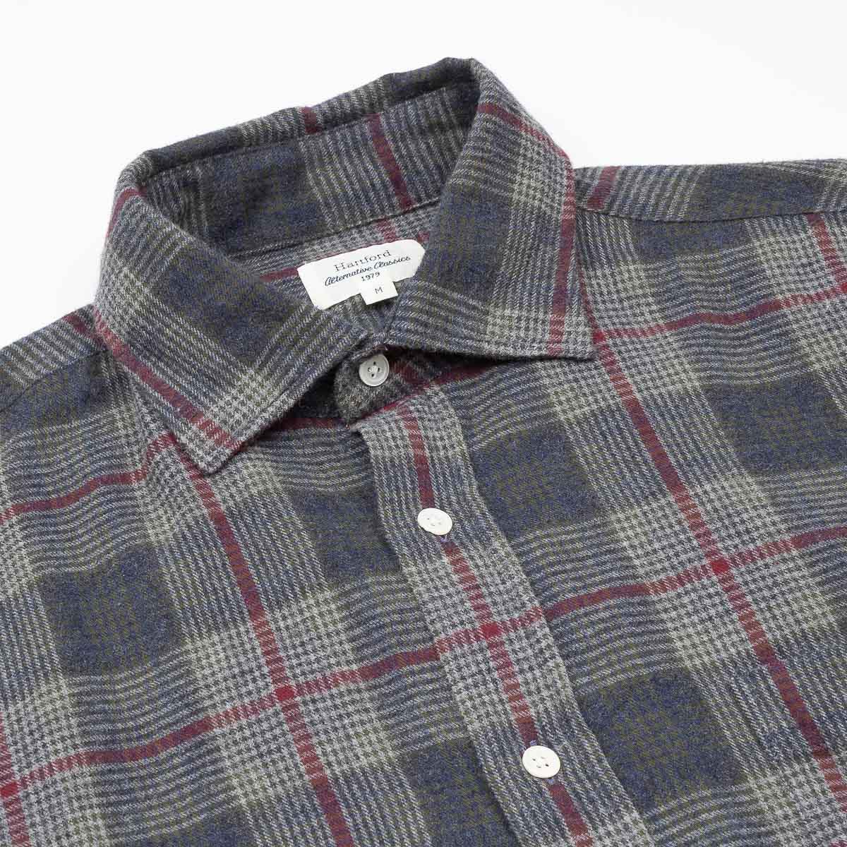 Paul Shirt 11020 - Green & Wine & Blue #02