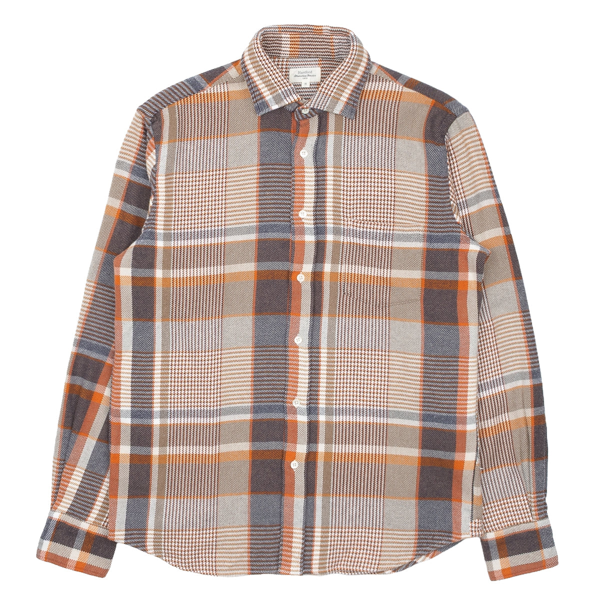 Paul Shirt 11023 - Grey & Orange #01
