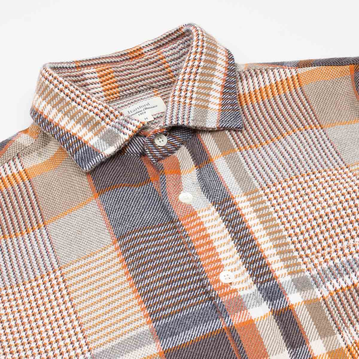 Paul Shirt 11023 - Grey & Orange #01