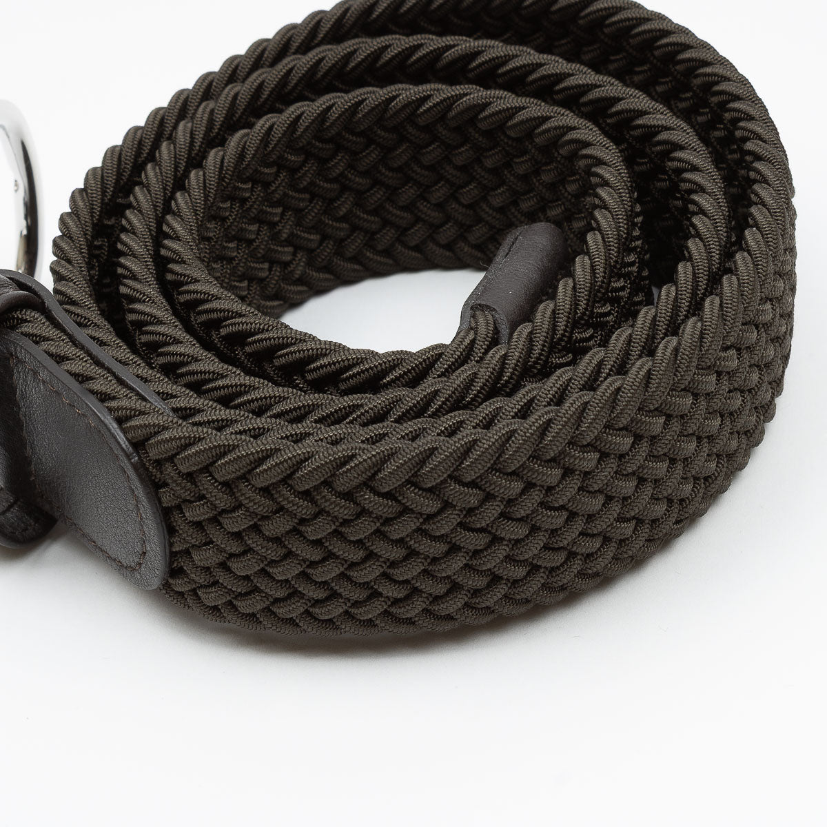 Belt - Brown Woven Elasticated