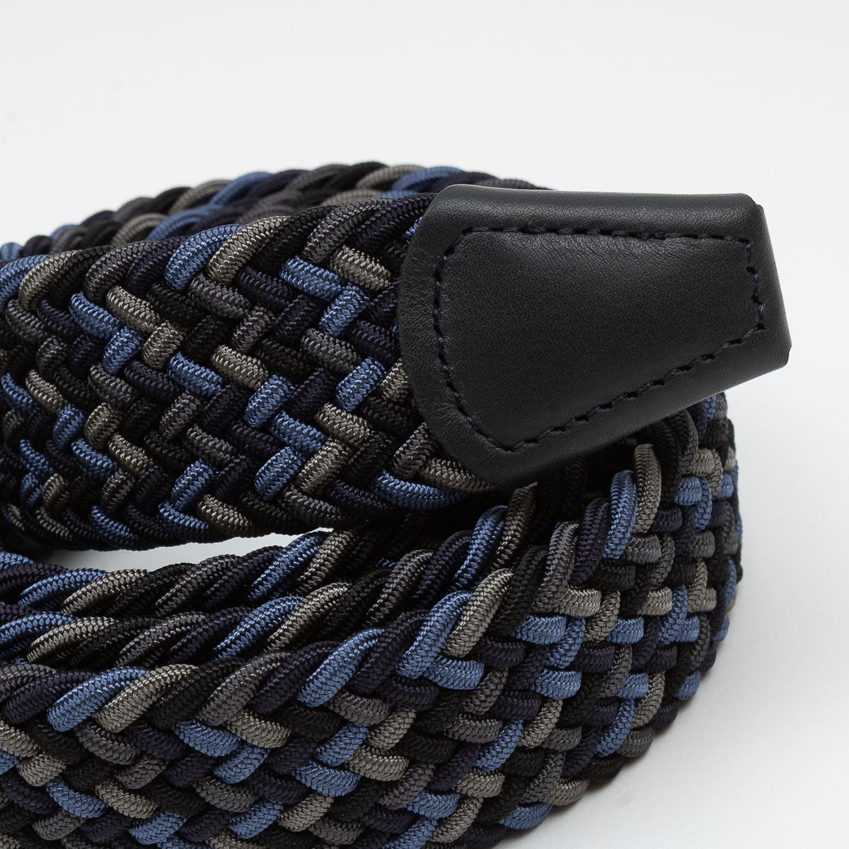 Belt - Blue/Grey/Black Woven Elasticated