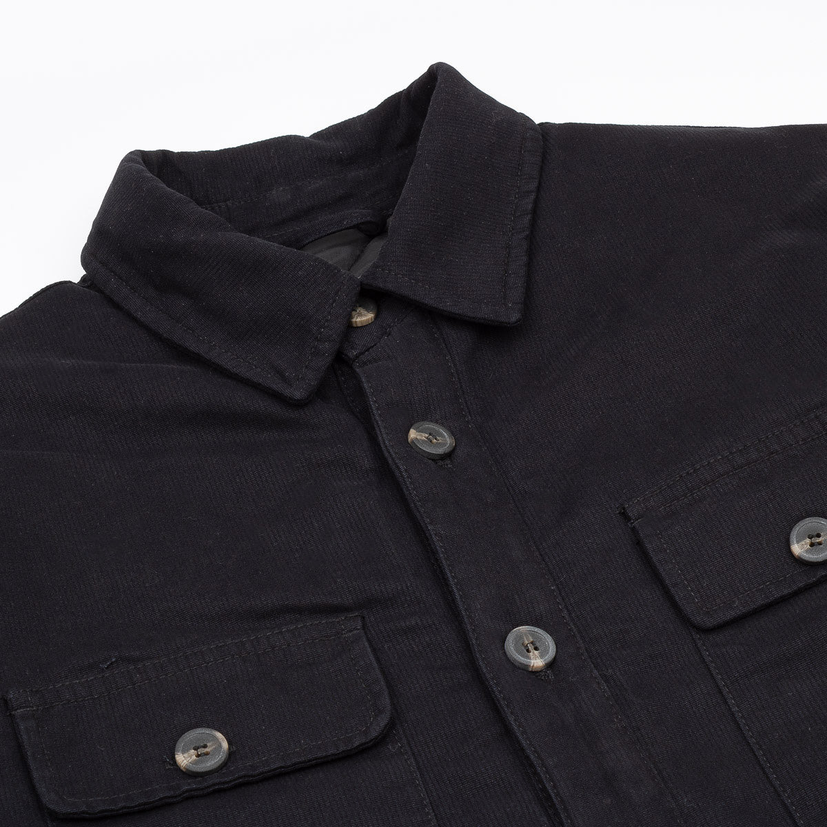 Quilted Overshirt - Black
