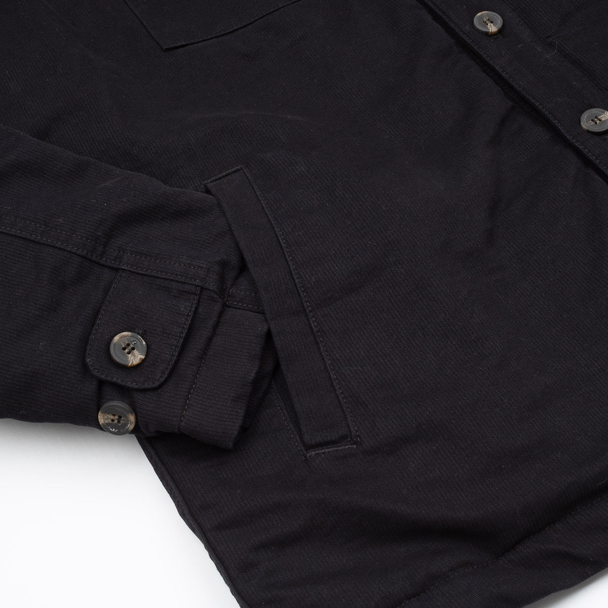 Quilted Overshirt - Black
