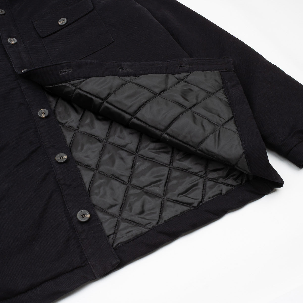 Quilted Overshirt - Black