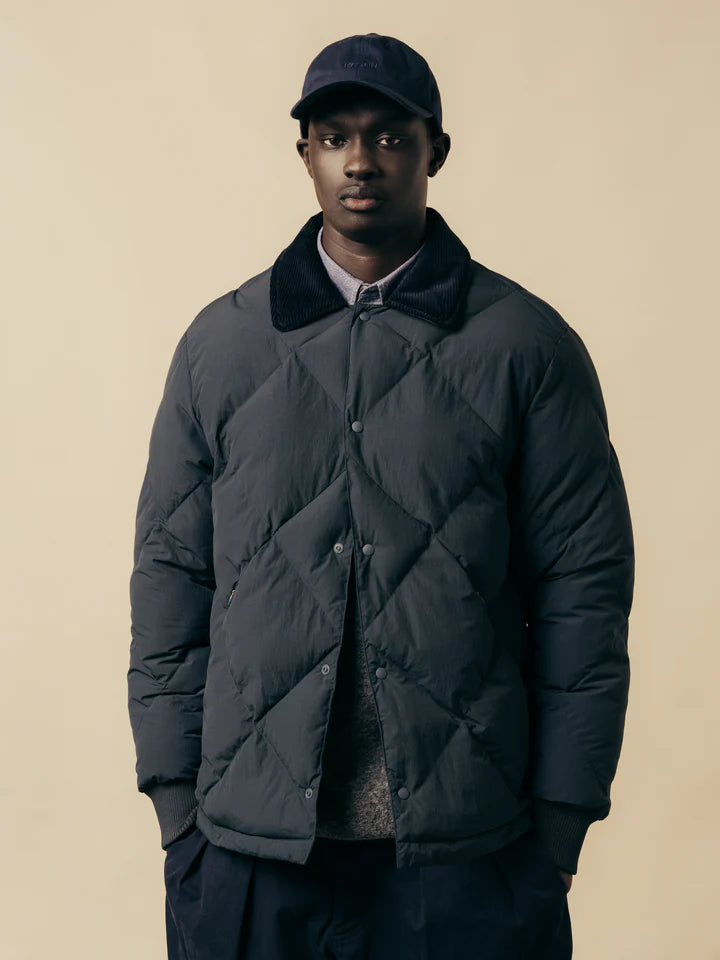 Dunbar Padded Jacket - Charcoal Recycled Nylon