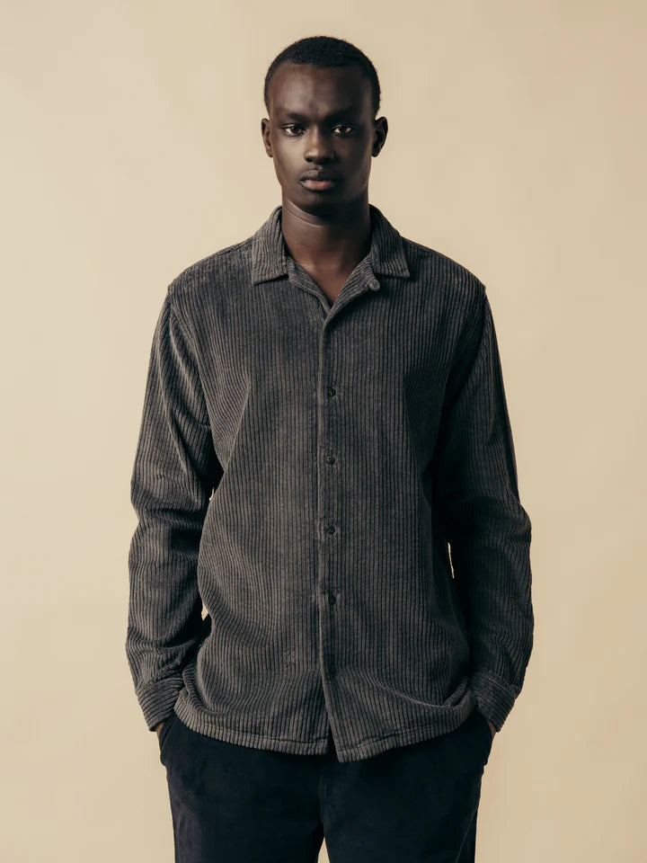 Tain Overshirt - Charcoal Jumbo Cord