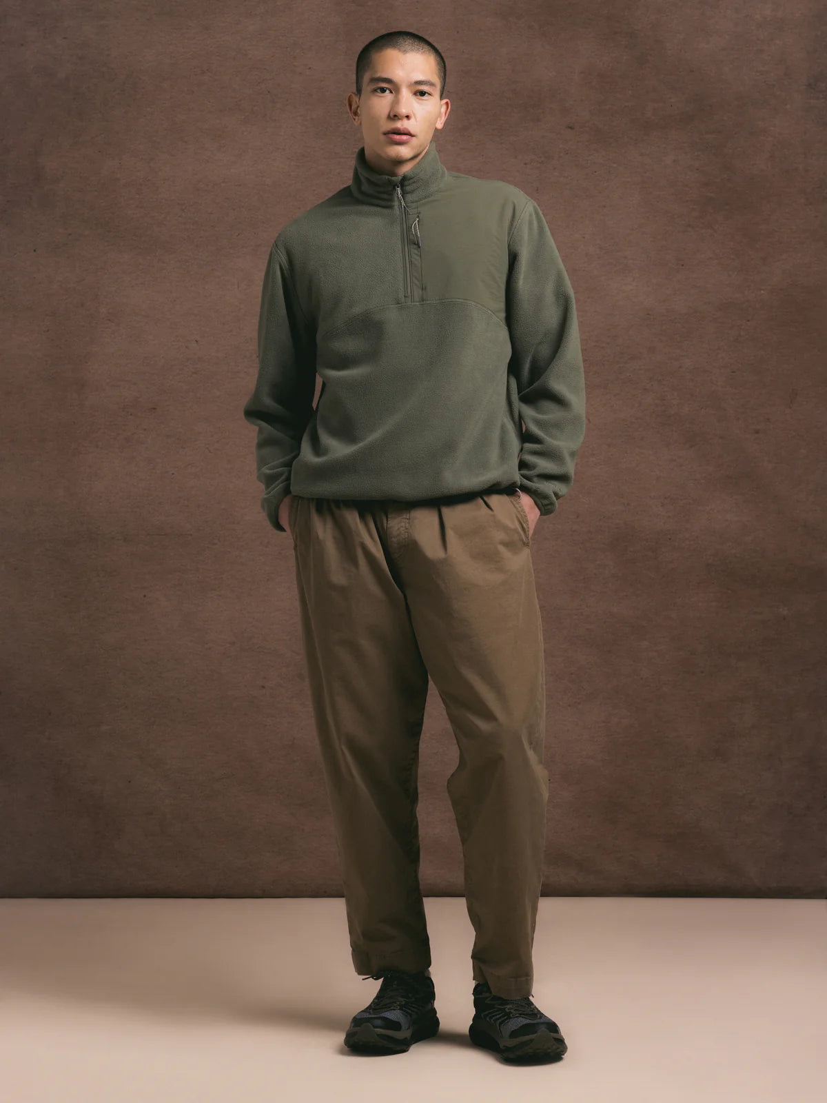 Aberfeldy Fleece - Olive Polar Fleece
