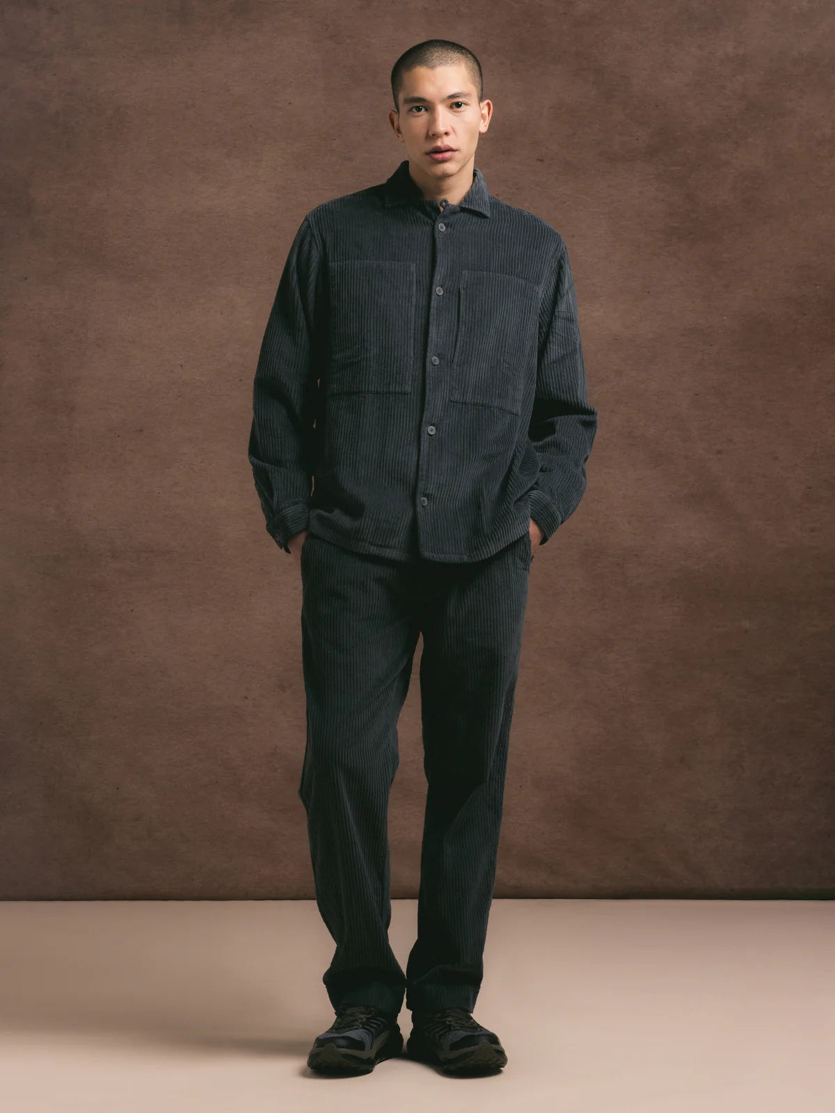 Durno Overshirt - Charcoal 5W Corduroy