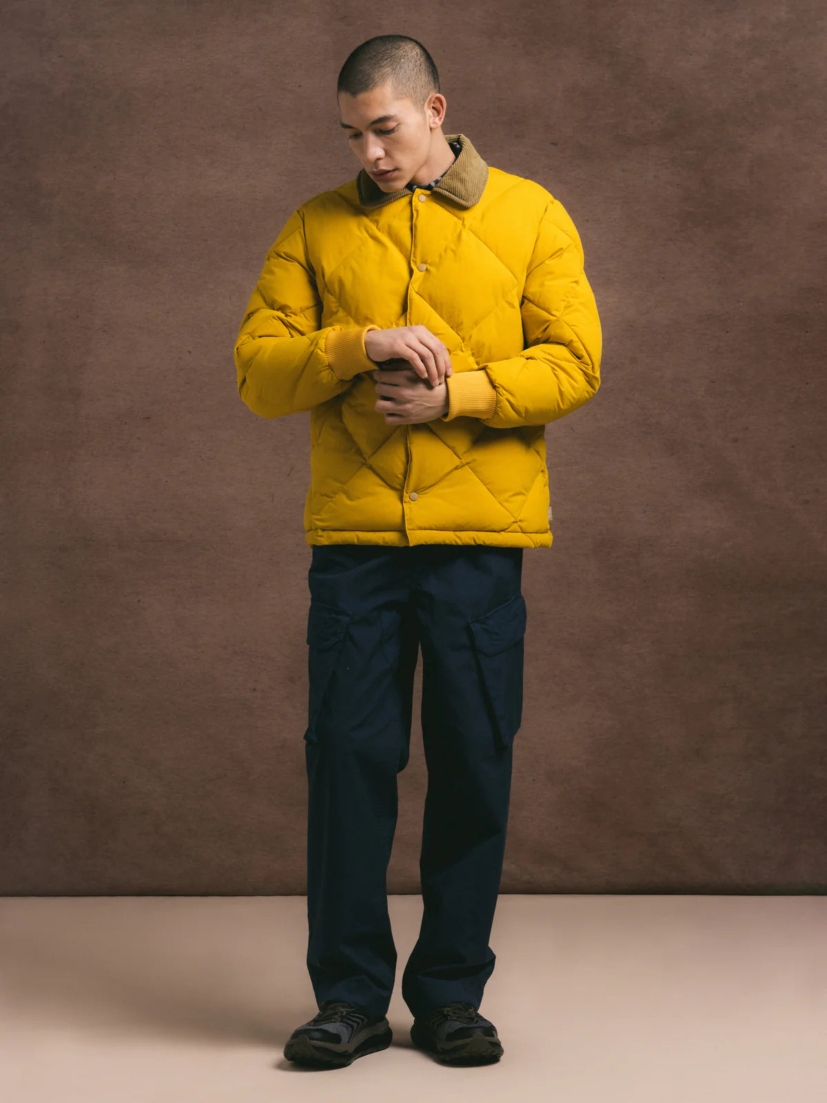 Dunbar Padded Jacket - Yellow Recycled Nylon