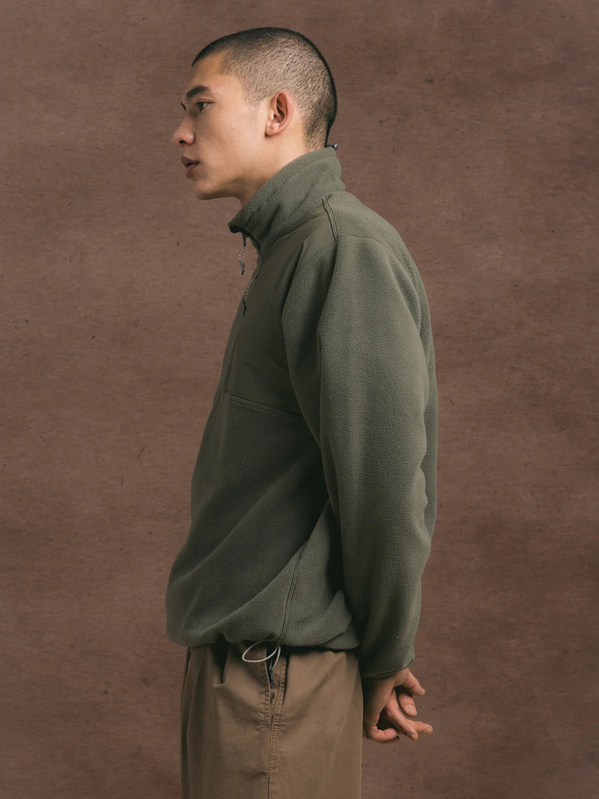 Aberfeldy Fleece - Olive Polar Fleece