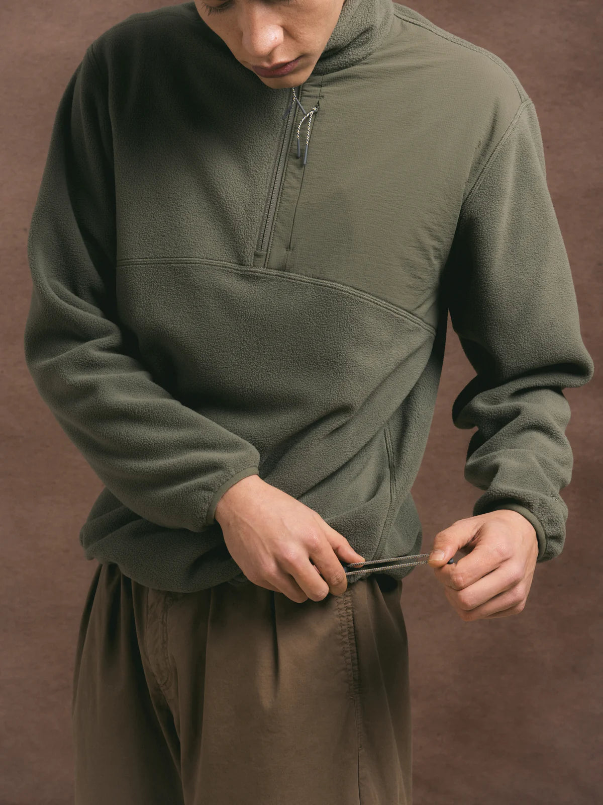 Aberfeldy Fleece - Olive Polar Fleece
