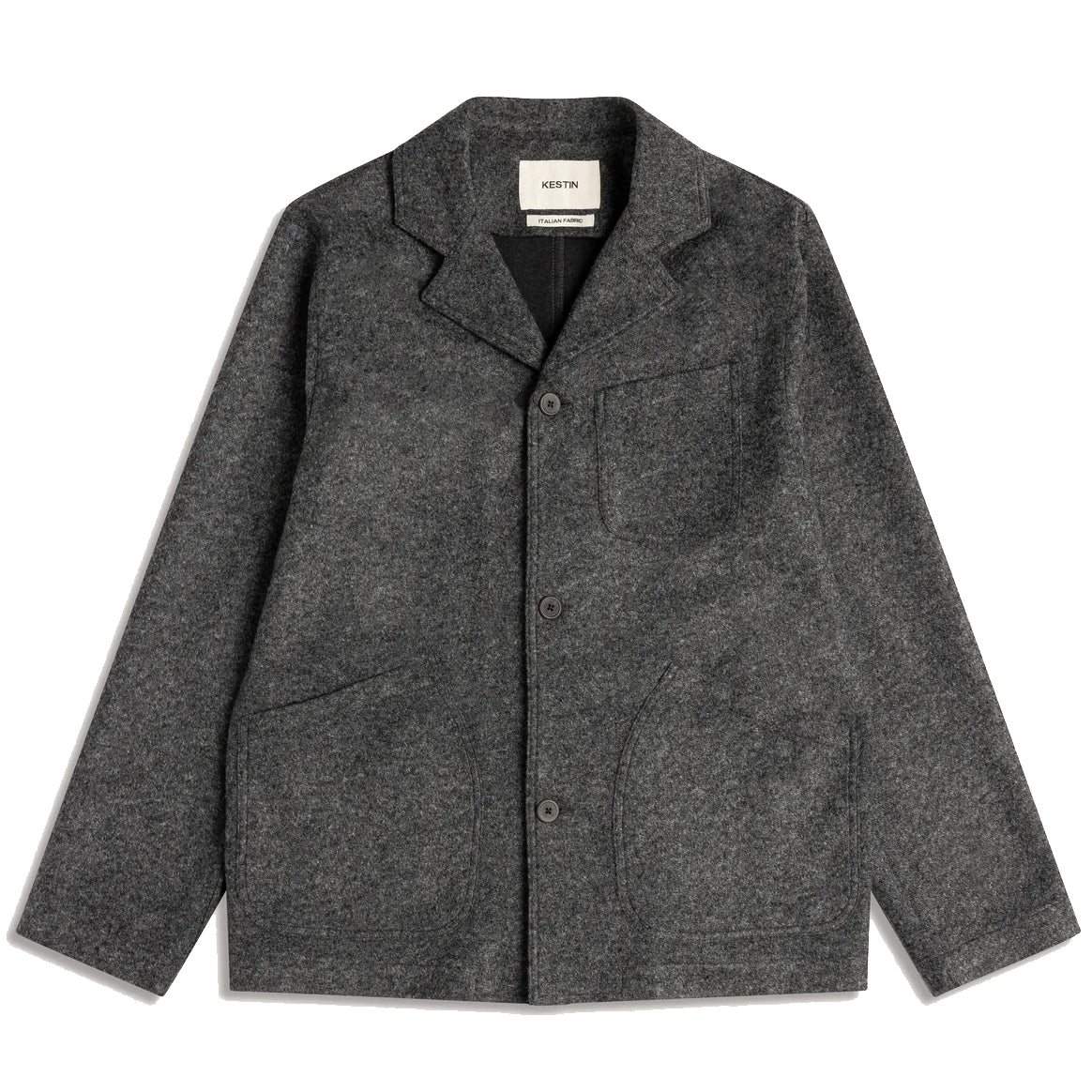 Stac Blazer - Charcoal Bonded Wool Mix