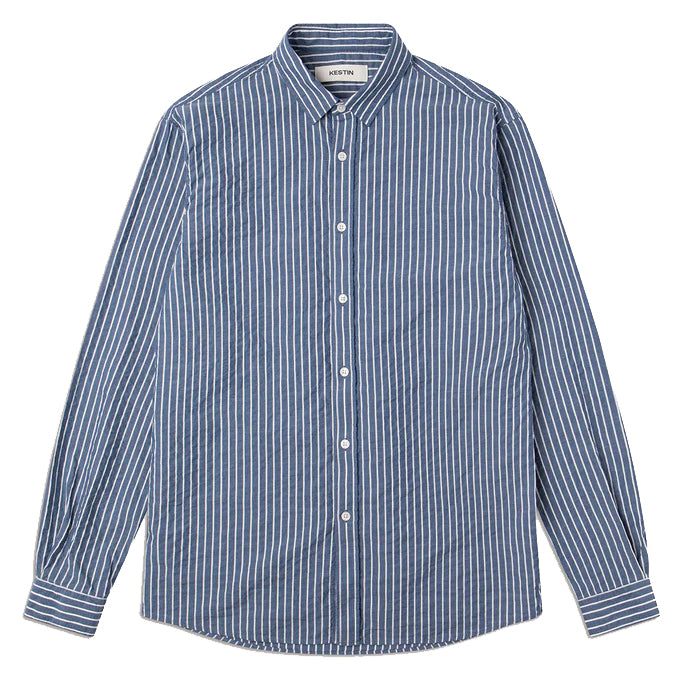 Dirleton Shirt - Blue/White Stripe