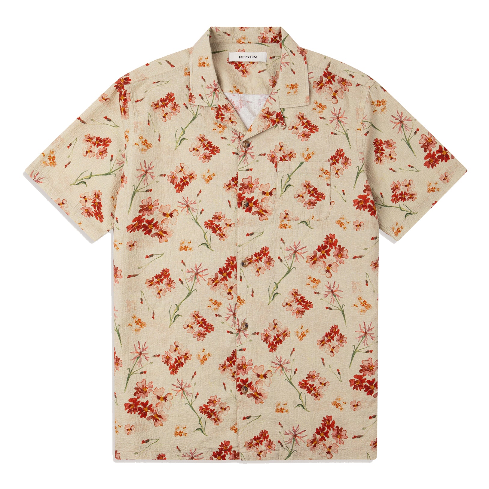 Crammond Shirt - Ecru Floral Print