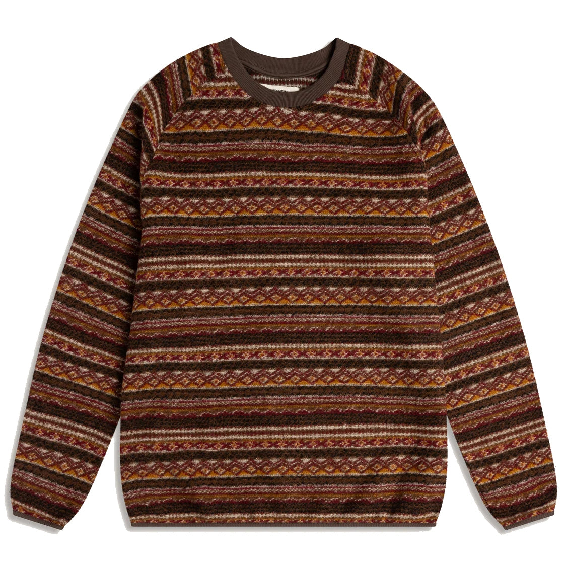 Junction Sweat - Umber Knitted Fairisle