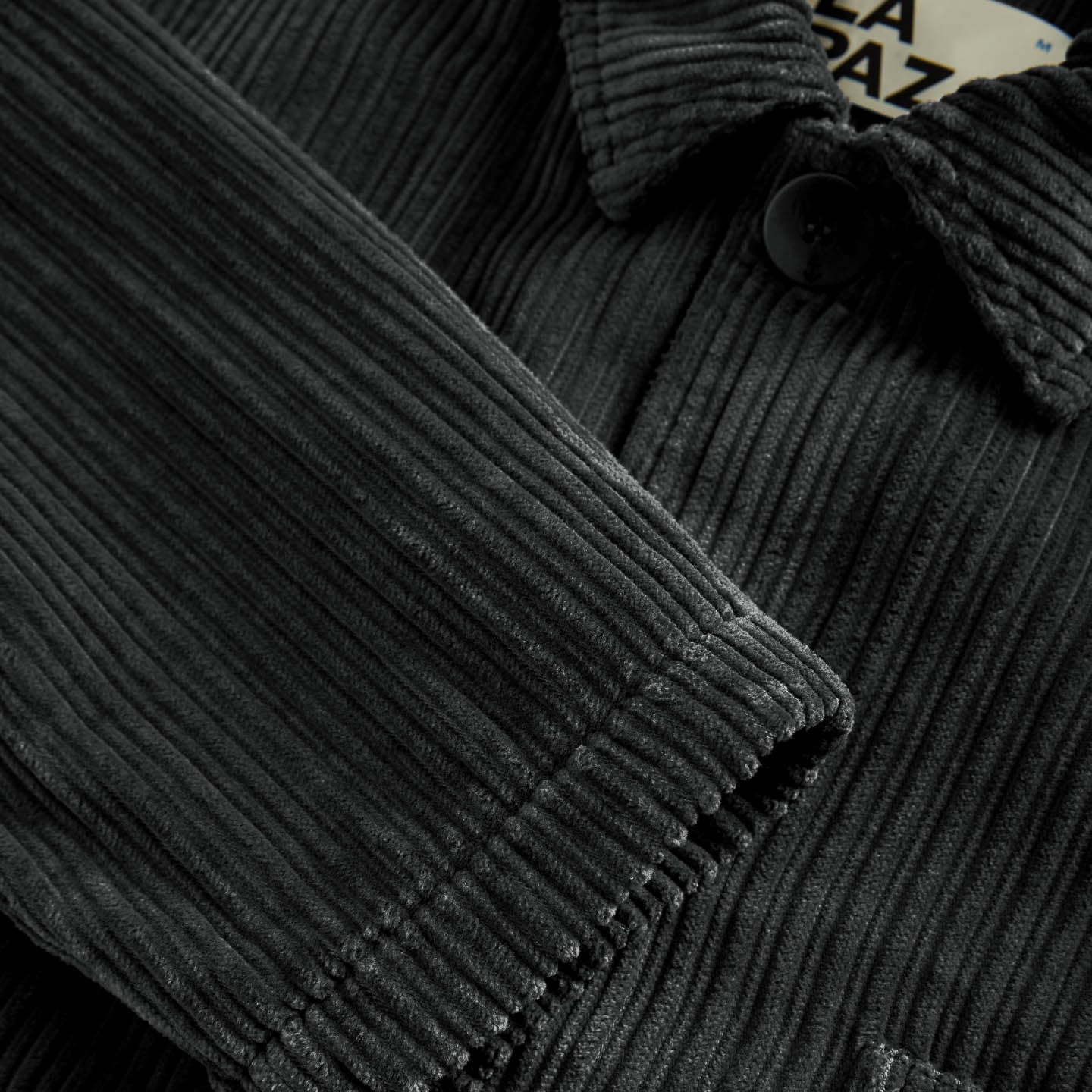 Baptista Worker Jacket - Black Sand Soft Cord