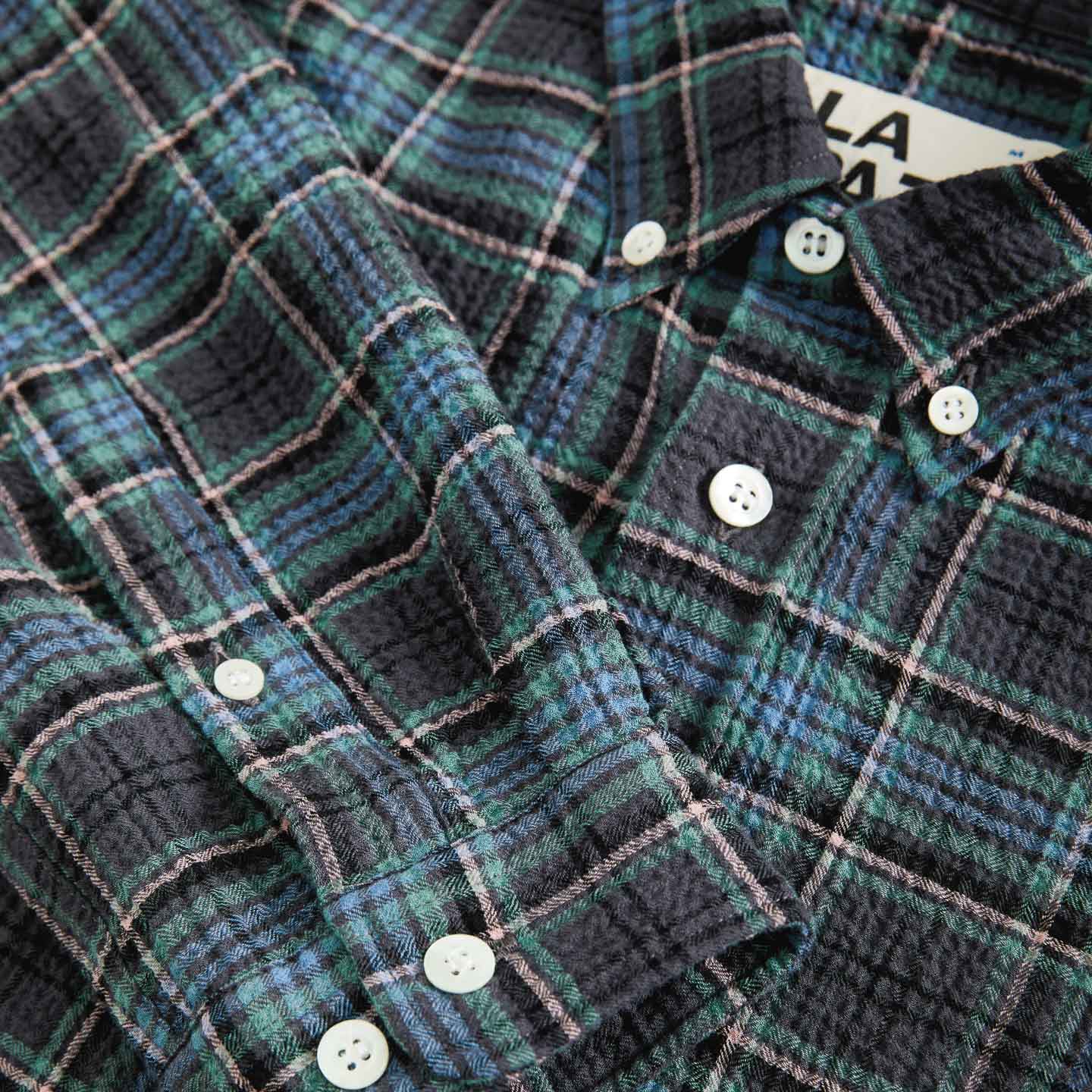 Branco Button Down Shirt - Black Sand Checks