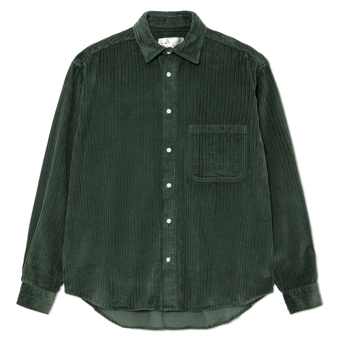 Carvalho Baggy Oversized Shirt - Dark Green Soft Cord