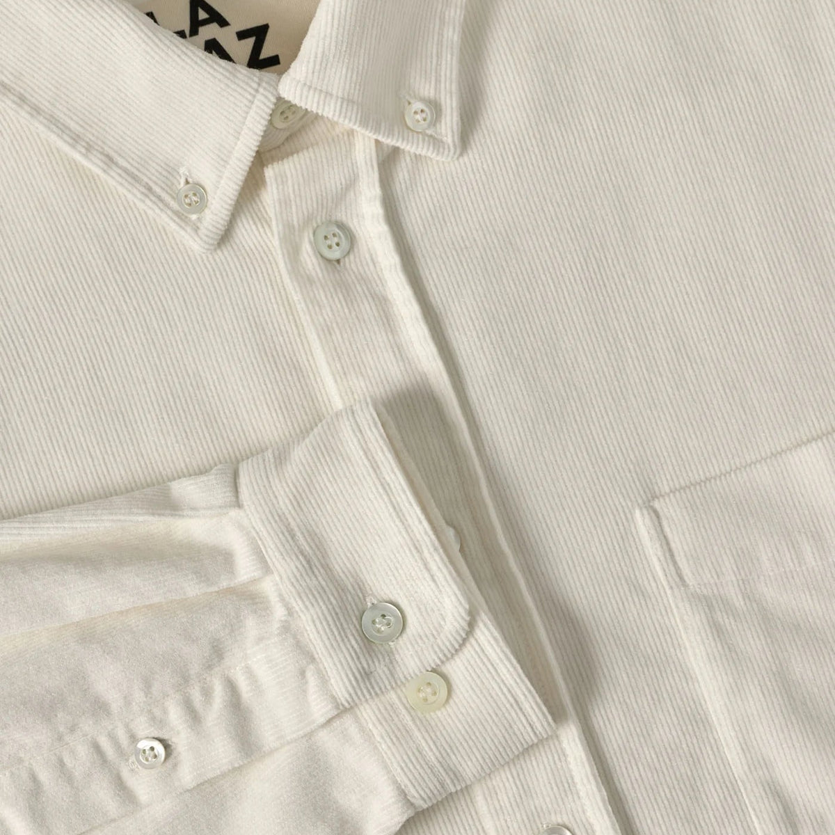 Branco Button Down Shirt - Ecru Flannel