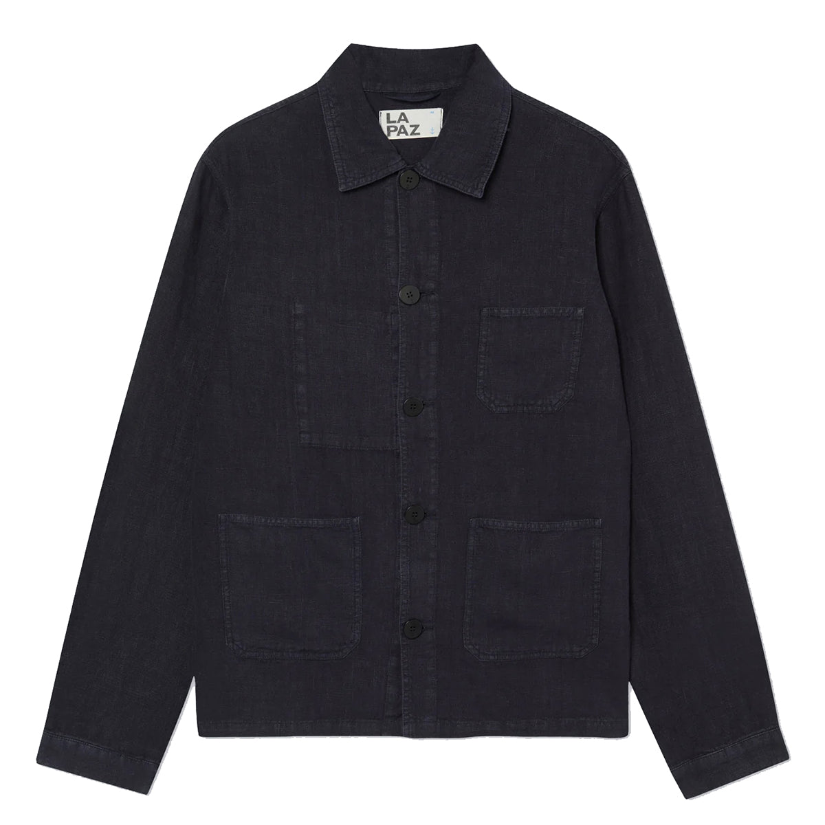 Baptista Worker Jacket - Dark Navy Linen