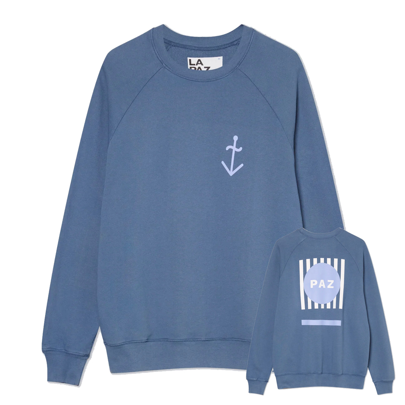 Cunha Double Print Sweatshirt - Paz Indigo